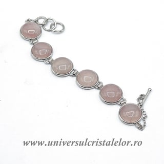 Bratara cuart roz m10