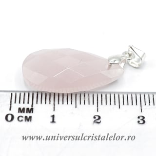 Pandantiv cuart roz lacrima fatetat m2