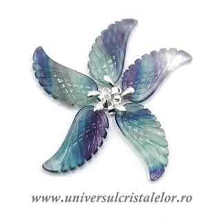 Pandantiv fluorina multicolor aripa m1