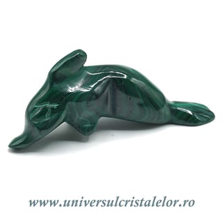 Figurina malachit delfin