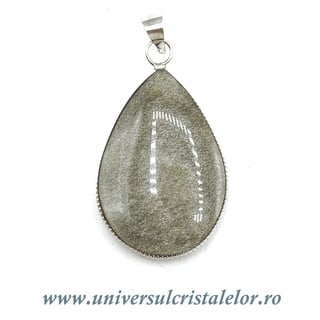 Pandantiv obsidian auriu lacrima