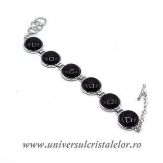 Bratara obsidian negru m10