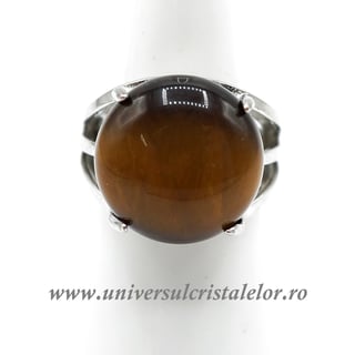 Inel ochi de tigru rotund reglabil m6