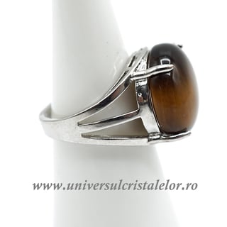 Inel ochi de tigru rotund reglabil m6