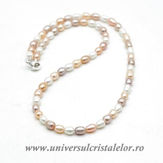 Colier perle multicolor