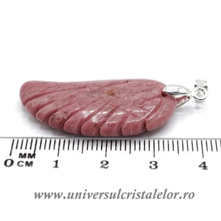 Pandantiv rodonit aripa m1