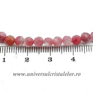 Colier thulit rotund fatetat 4,6 mm