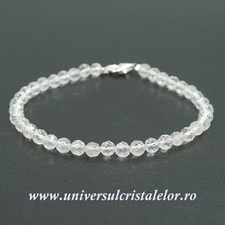 Bratara topaz alb
