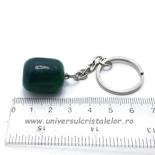Breloc agat verde