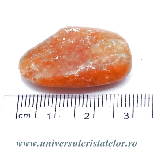 Calcit portocaliu piatra rulata 