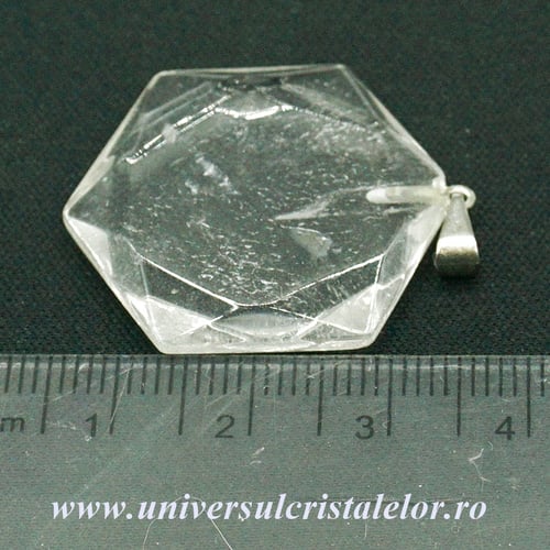 Pandantiv Steaua lui David cristal de stanca