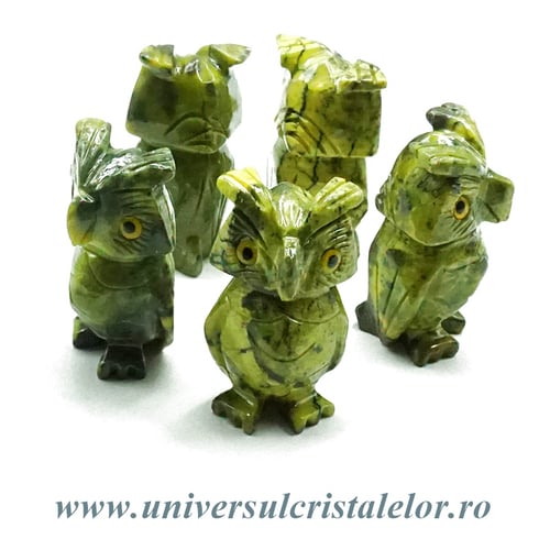 Figurina serpentin bufnita