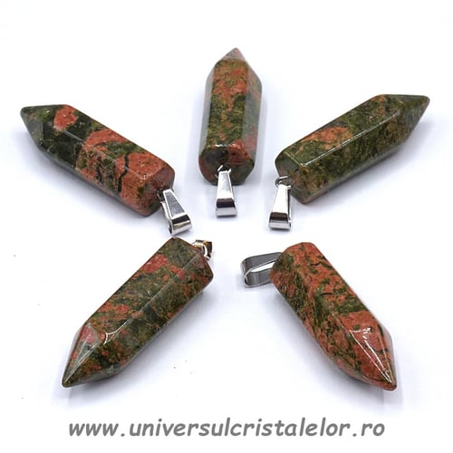 Pandantiv unakit varf slefuit