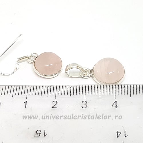 Set cuart roz rotund