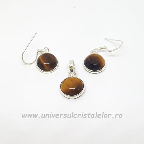 Set ochi de tigru rotund