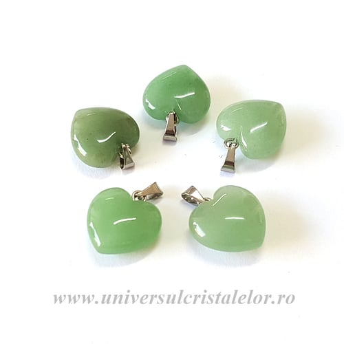 Pandantiv aventurin inimioara