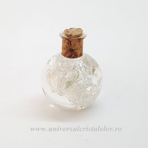 Sticluta cu foite argint