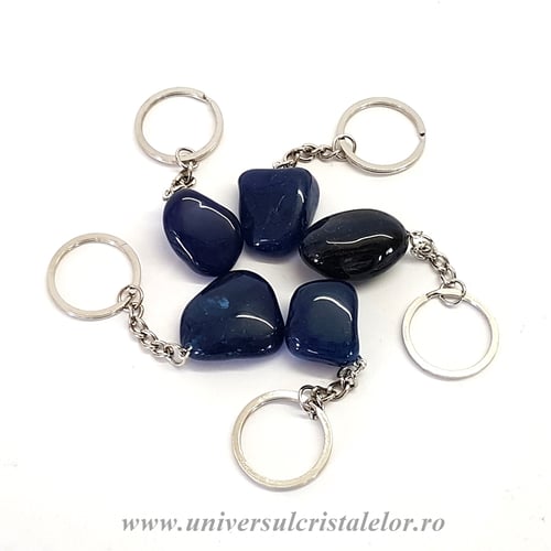 Breloc agat albastru 