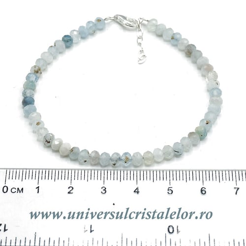 Bratara acvamarin fatetat