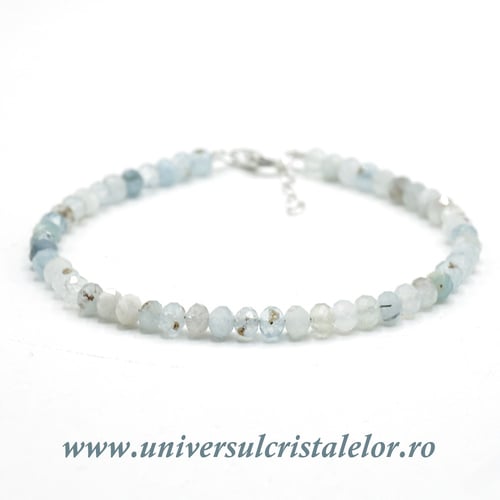 Bratara acvamarin fatetat