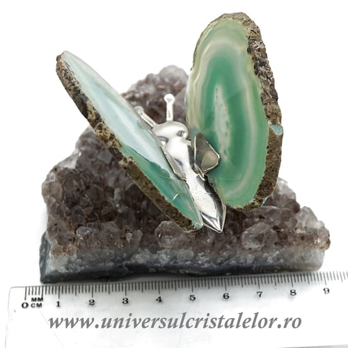 Fluture agat unicat m12