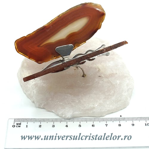 Fluture agat unicat m16