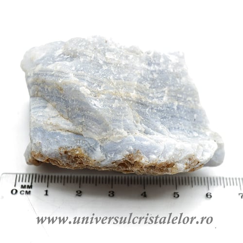 Agat albastru dantela mineral unicat m14