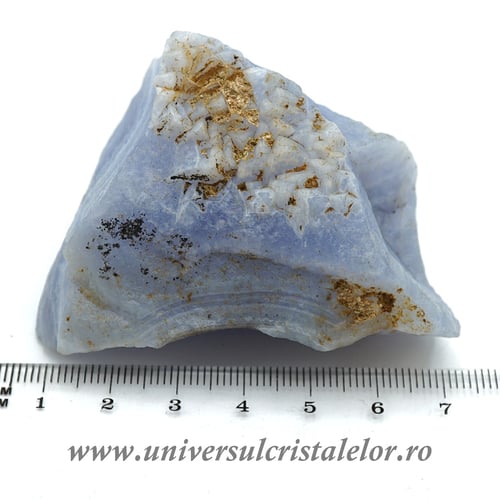 Agat albastru dantela mineral unicat m16