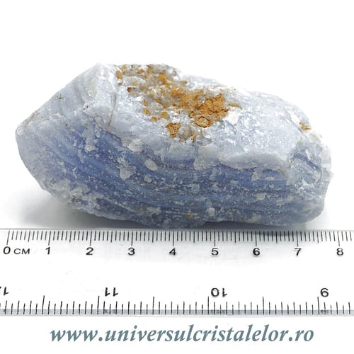 Agat albastru dantela mineral unicat m12