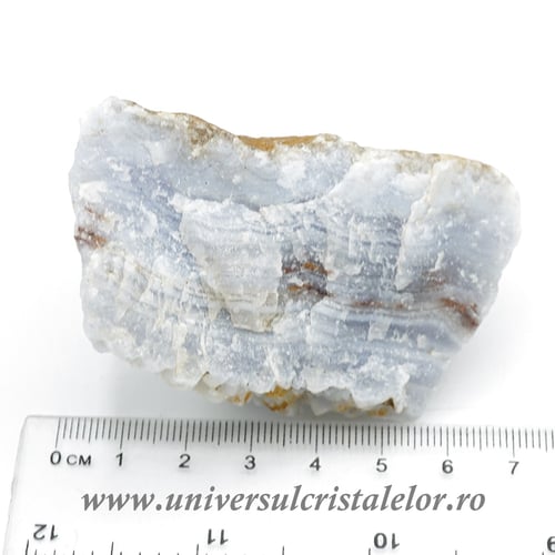 Agat albastru dantela mineral unicat m08
