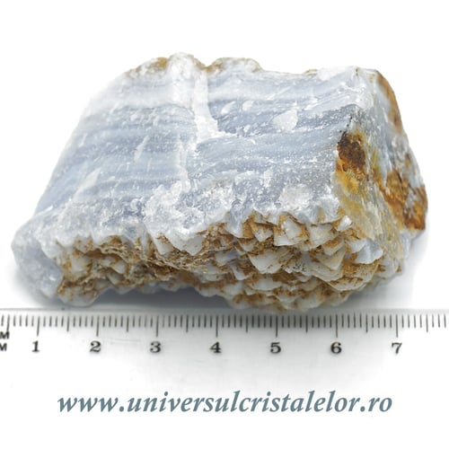 Agat albastru dantela mineral unicat m03