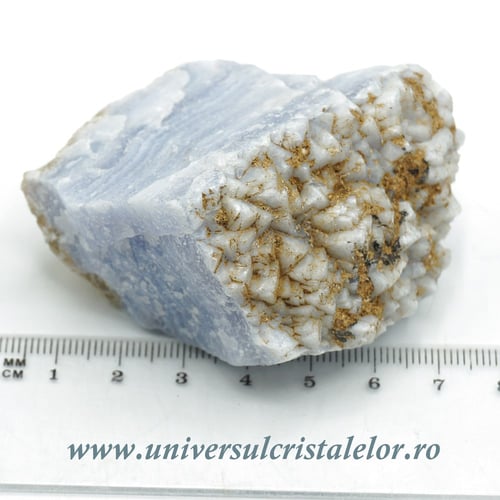 Agat albastru dantela mineral unicat m05