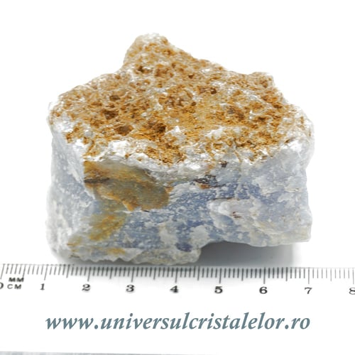 Agat albastru dantela mineral unicat m13