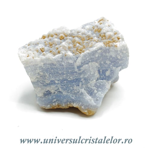 Agat albastru dantela mineral unicat m13
