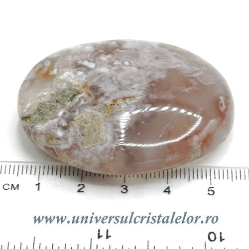 Agat floare polisat unicat m06