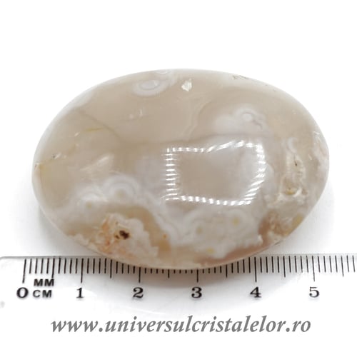 Agat floare polisat unicat m04