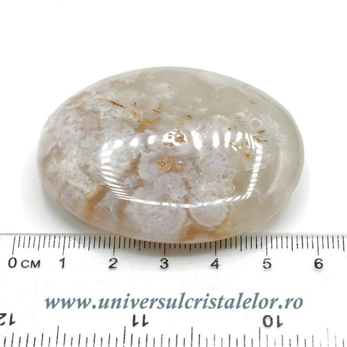 Agat floare polisat unicat m03