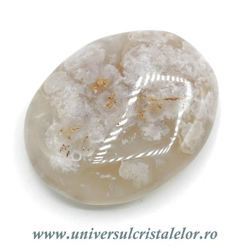 Agat floare polisat unicat m03