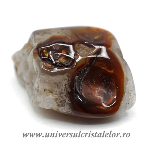 Agat de foc piatra rulata unicat m22