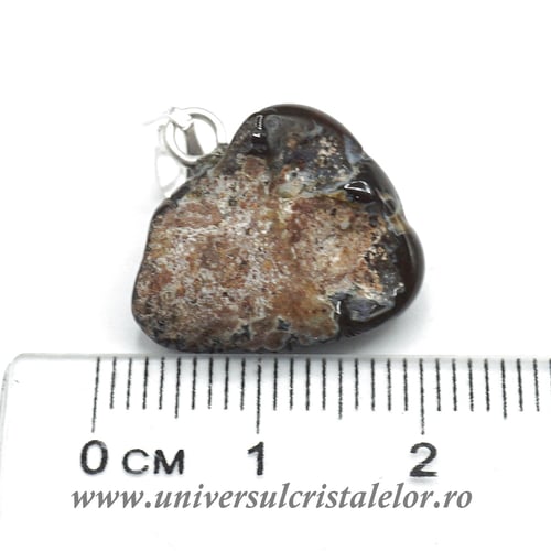 Pandantiv agat de foc unicat m1