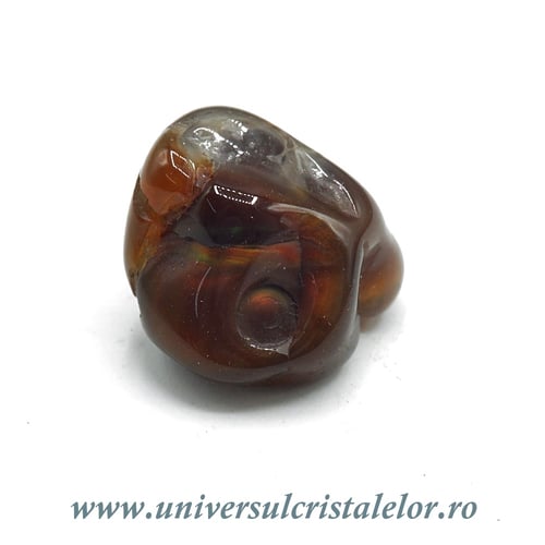 Agat de foc piatra rulata unicat m12