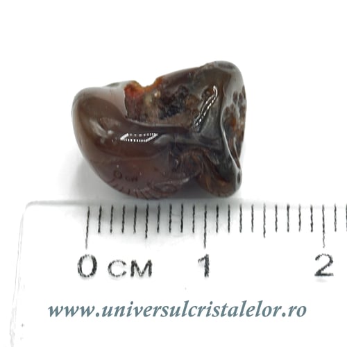 Agat de foc piatra rulata unicat m01