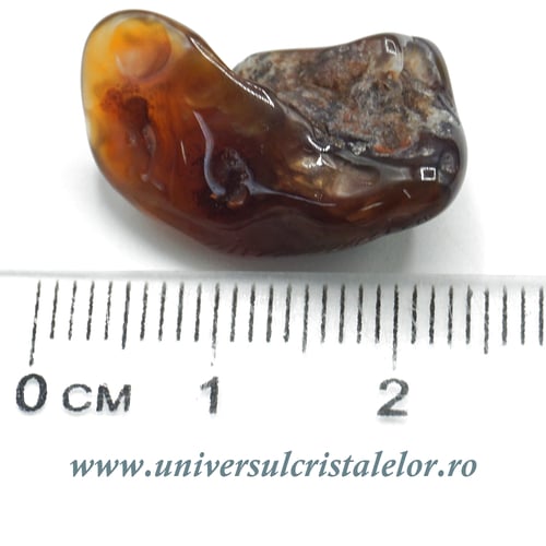 Agat de foc piatra rulata unicat m06