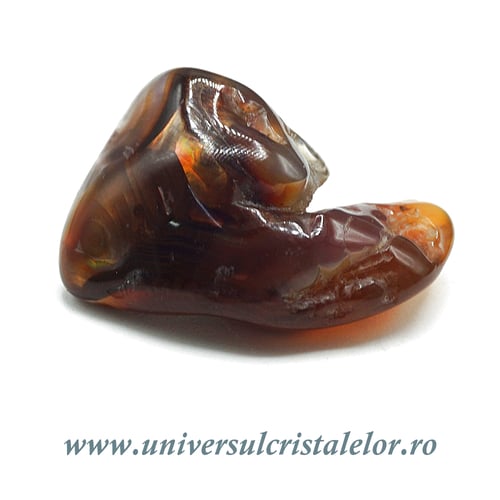 Agat de foc piatra rulata unicat m06