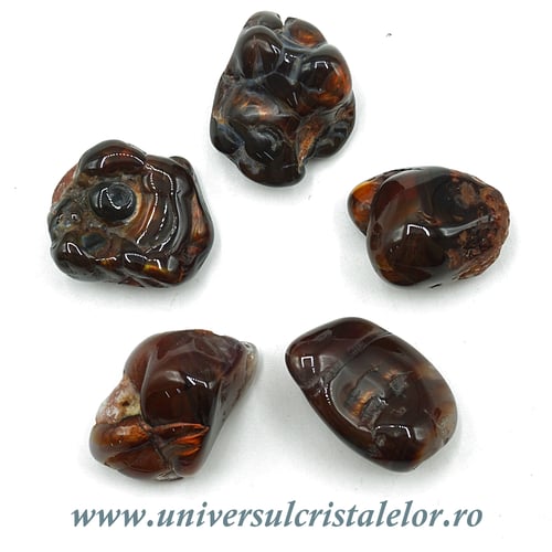 Agat de foc piatra rulata