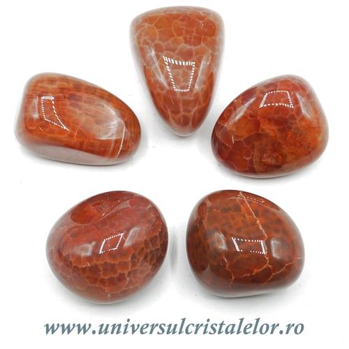 Agat de foc piatra rulata