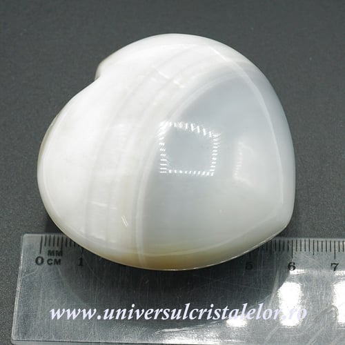 Inima agat natural unicat m05