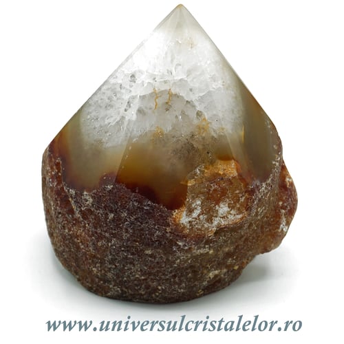Agat natural varf cu baza unicat m05
