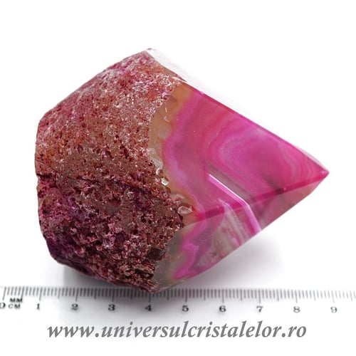 Agat roz varf cu baza 