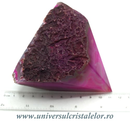 Agat roz varf cu baza 